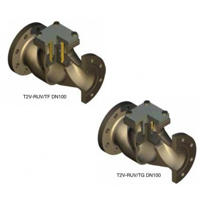 Клапан обратный прямоточный HERL T2V-RUV/TG/DN15 для газовой магистрали